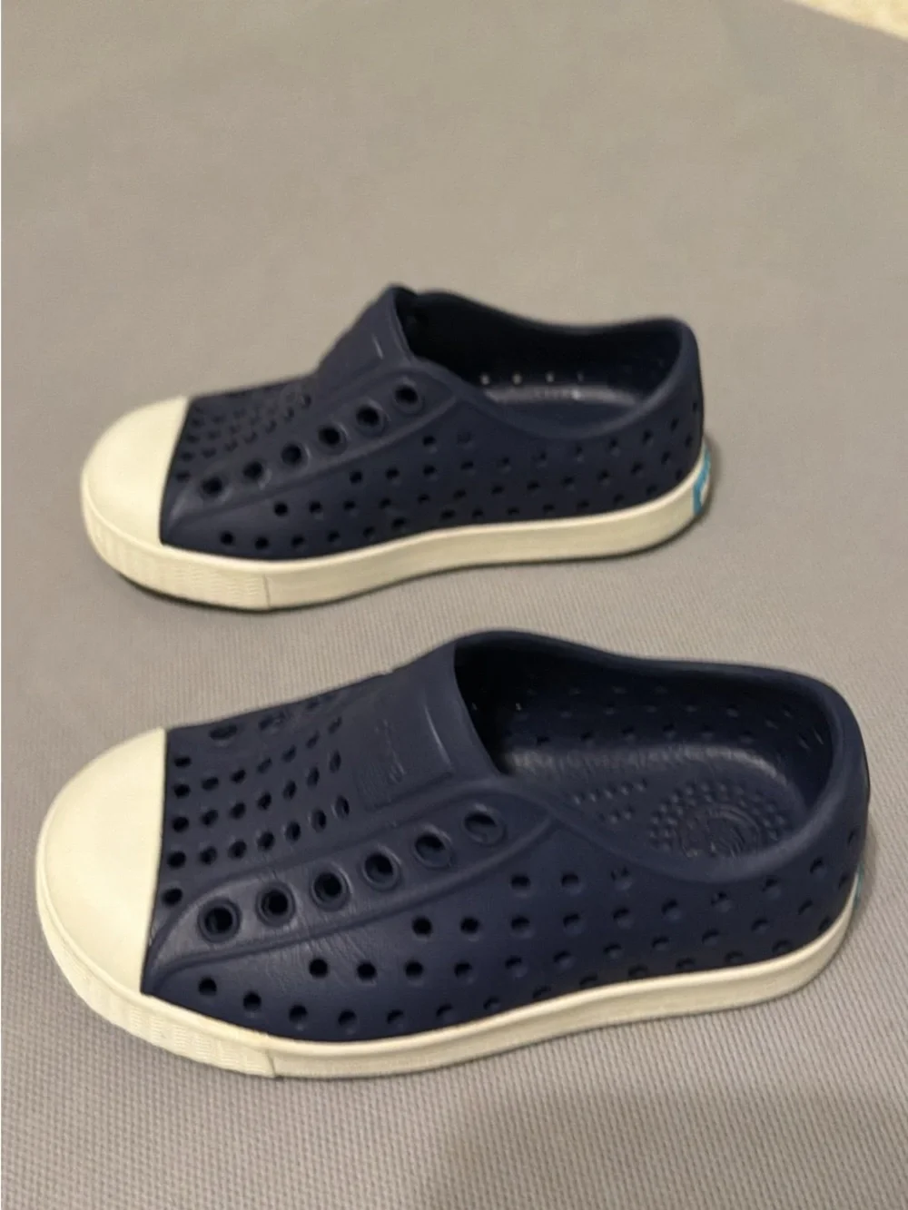 Native Kids Navy and White Slip-On Water Shoes